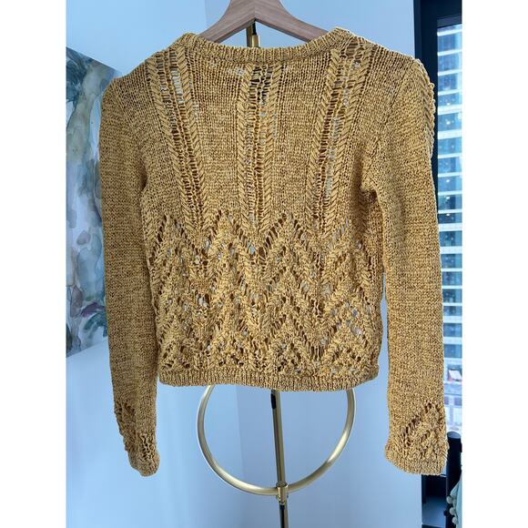 BCBG MaxAzria Mixed Stitch Pullover Crop Sweater | Size XXS - Picture 4 of 6